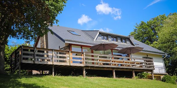 Le gîte vue sur la vallée à Malmedy